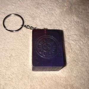 Custom epoxy mahjong tile One Ball / Circle keychain New
